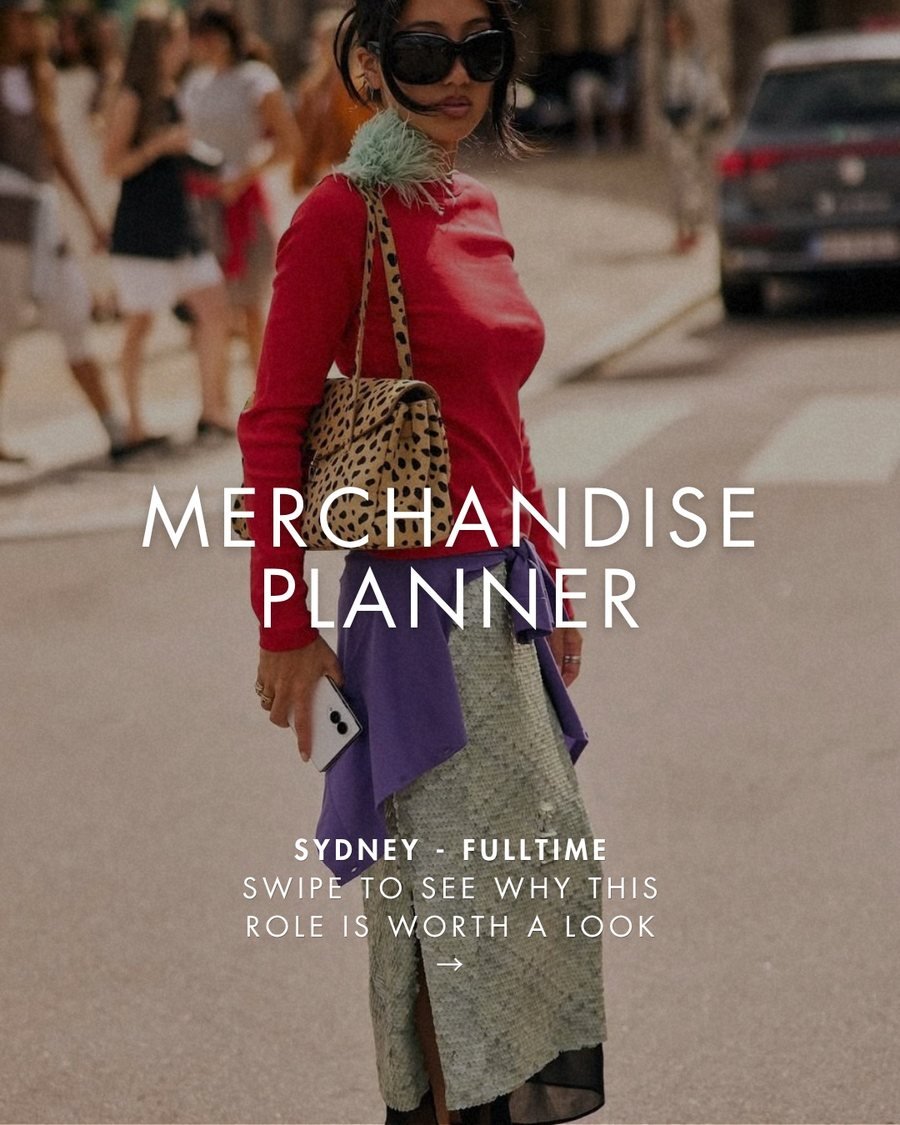 Instagram post: Merchandise Planner, Sydney, full time
